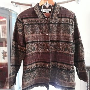 Women's Autumn Jacket with Brass Buttons